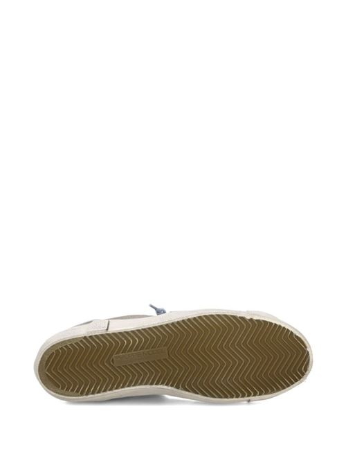 Sneakers uomo basse in pelle grigio/celeste PHILIPPE MODEL | PRLUXS18